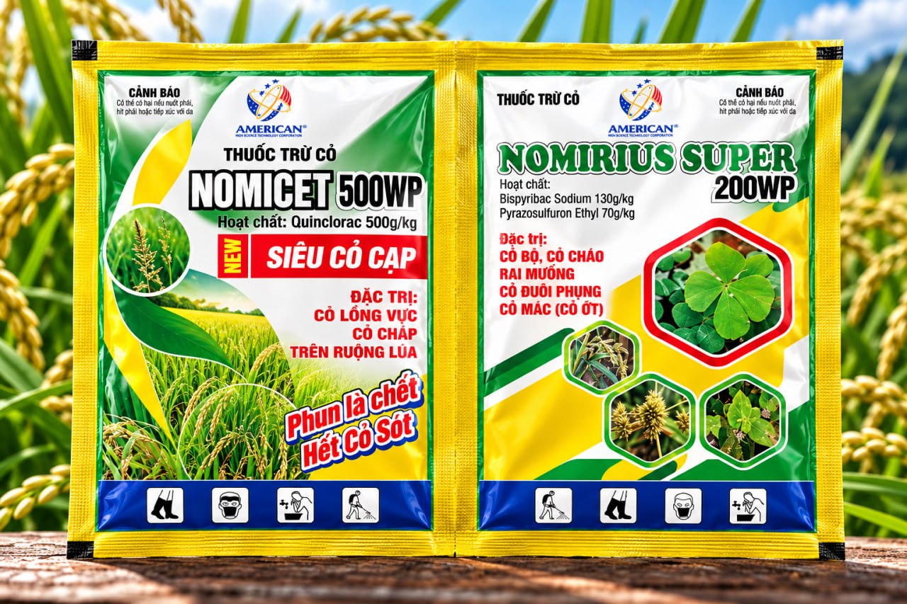 Bộ cỏ cặp NOMICET và NOMIRIUS SUPER